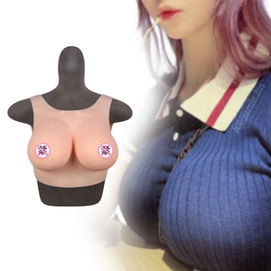 Prothèses mammaires artificielles de simulation pour cosplay, drag queen, homme à femme, réalistes, col rond, en silicone, faux seins, poitrine, bonnets B <span class=keywords><strong>C</strong></span> D E G - Product Image 1