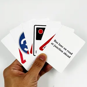 नि:शुल्क नमूना कस्टम लोगो प्रिंटिंग किड्स लर्निंग फ्लैश कार्ड गेम अंग्रेजी गणित शिक्षा मेमोरी कार्ड गेम
