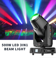 500W LED faisceau Sharpy 3in1 + CTO 18R DJ Disco équipement d'éclairage de scène lumières mobiles contrôlées par DMX pour KTV et hôtel