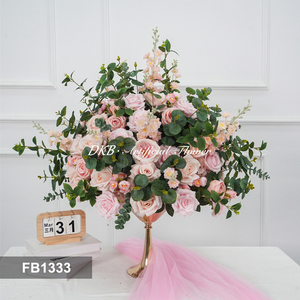 DKB Wholesale <b>Artificial</b> Silk Rose <b>Hydrangea</b> White Flower Ball Table Centerpiece Floral Decor for Wedding Proposal Meeting - Product Image 3
