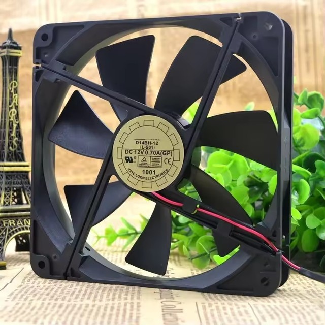 D14BH-12 140mm Cooler Cooling Fan 140X140X25mm 4-wire PWM 2500RPM 0.35A For Yate Loon Mute Computer Chaasis Cpu Cooling Fan
