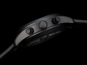 Acier inoxydable bleu, vert et noir. Lignes claires. Riche en dimensionnalité tridimensionnelle. Extrêmement polyvalent. Montre mécanique. - Product Image 5