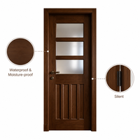 Portes intérieures en bois massif modernes et luxueuses, peintes à la fourneille, étanches, pour villa, appartement, hôtel, chambre, bureau