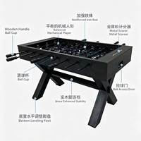 Table de baby-foot professionnelle à 8 tiges avec pieds en X, tiges en acier renforcé, poignées en bois pour la maison, le bar et la salle de jeux