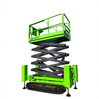 Plateforme élévatrice à ciseaux sur chenilles EVERLIFT 10-20M, plateforme de travail aérien électrique, alimentée par batterie, pour intérieur, sans marquage