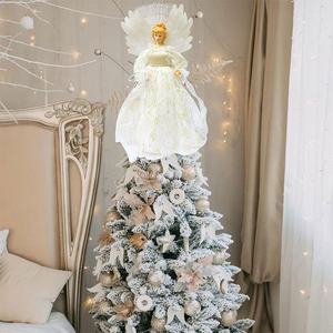 2024 vente chaude décorations de noël belle fée ange arbre Topper <span class=keywords><strong>sapin</strong></span> noël décor à la maison - Product Image 3