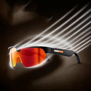 Lunettes de cyclisme intelligentes G5 AI avec caméra HD 4K, traduction vidéo 800W, musique, appels, verres photochromiques, lunettes de soleil sport pour hommes - Product Image 2
