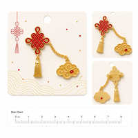 Broche à pompon, Pendentif Nuage Auspicieux, Épingle en émail souple, Bijoux du Nouvel An Chinois, Badges métalliques personnalisés, Vente en gros, Usine OEM