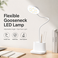 Lampe de bureau LED à trois températures de couleur, protection des yeux, gradation progressive, rechargeable, pour la maison, le bureau et la chambre