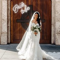 Mini gelin olmak Neon işareti pembe akrilik LED dim noel yeni yıl Bachelorette parti yatak odası için ev duvar dekoru
