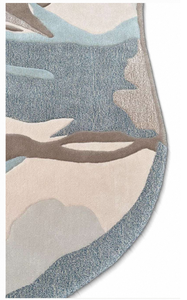 Unique UNSHAPED Design Wool Rug Handmade Soft Plush Carpet for Home Decor Living Room Bedroom Office Comfortable & <b>Long</b>-Lasting - Product Image 4