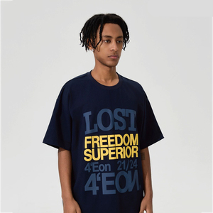 T-shirts en polyester surdimensionnés à épaules tombantes de haute qualité, imprimés sur mesure - Product Image 1