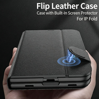 Nouvelle coque antichoc Minibook pour iPhone Duo Duo Fold, accessoires mobiles en gros, étui avec support invisible