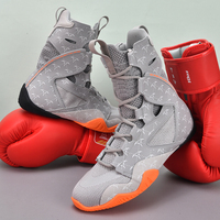 Chaussures de lutte en maille de haute qualité à la mode Unisexe Entraînement de boxe Conception personnalisée Logo Chaussures de lutte de boxe