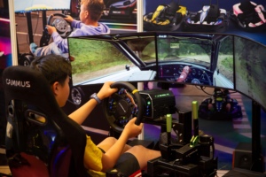 CAMMUS Simulateur de formation à la conduite automobile <span class=keywords><strong>Volant</strong></span> de course <span class=keywords><strong>Sim</strong></span> à entraînement direct et à pédale pour les jeux - Product Image 5