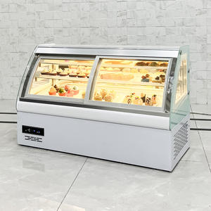 <span class=keywords><strong>Vitrine</strong></span> réfrigérée à ouverture frontale pour desserts de comptoir : <span class=keywords><strong>Vitrine</strong></span> compacte pour pâtisseries et gâteaux avec conservation de la fraîcheur - Product Image 2