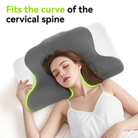 Oreiller cervical ergonomique en mousse à mémoire de forme, confortable, sans odeur, pour un sommeil réparateur, oreiller orthopédique pour dormir