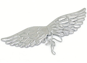 Falda Tutú Blanca y Alas de Ángel con Diadema de Halo, Disfraz de Alas de Ángel para Niñ<span class=keywords><strong>as</strong></span>, Disfraz de Hada con Alas de Ángel - Product Image 3