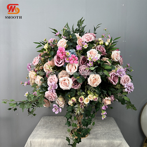 Nouveau design élégant, centre de table géant violet de 80 cm pour décoration de mariage - Product Image 6