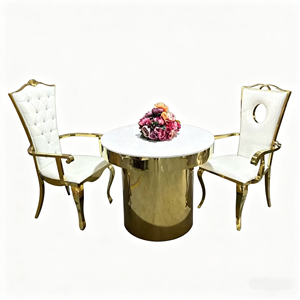 Hotel Wedding Party Event Dining <strong>Table</strong> 48" Divine Round Cake <strong>Table</strong> Gold Wedding <strong>Decoration</strong> Cake <strong>Table</strong> - Product Image 4