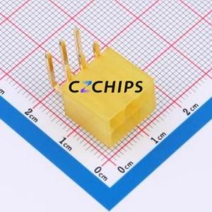 HC-5557-2*3AW-Y-GP-05 Wire-to-Board Pin Header Bent Lead Through Hole,P=4.2mm 2x3P 4.2mm Right Angle Insert Mini-Fit (MX 4.2) - Product Image 1