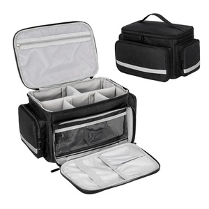 Sac médical noir avec séparateurs amovibles pour les soins <span class=keywords><strong>à</strong></span> <span class=keywords><strong>domicile</strong></span>, les voyages, les urgences, les infirmières, les étudiants, les thérapeutes - Product Image 2