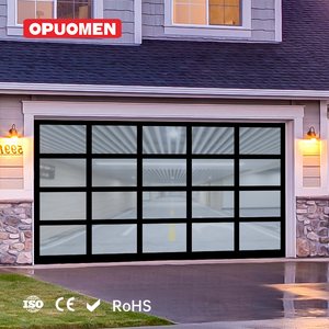 <span class=keywords><strong>Porte</strong></span> <span class=keywords><strong>de</strong></span> <span class=keywords><strong>garage</strong></span> <span class=keywords><strong>sectionnelle</strong></span> moderne en aluminium isolée <span class=keywords><strong>Hormann</strong></span> avec cadre en verre, <span class=keywords><strong>porte</strong></span> <span class=keywords><strong>de</strong></span> villa résidentielle automatique sur mesure - Product Image 2