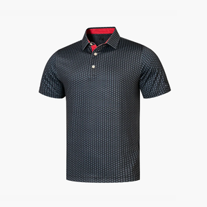 Chemises de golf à manches courtes pour hommes de haute qualité, en polyester et coton, logo personnalisé brodé, polo pour hommes - Product Image 5