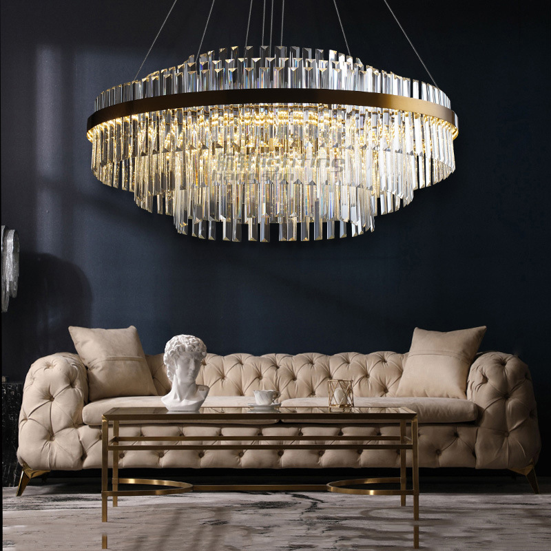 2022 New Patented Design Smart Bedroom Living Room Gold Luxury Crystal Modern Led Chandeliers & Pendant Lights