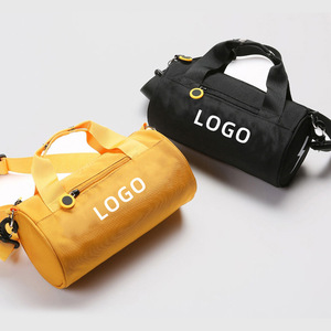 Wholesale Yellow Children's Travel Bag Luggage Handbag Dance Fitness Swimming Shoulder Gym Bag with Custom Printed logo