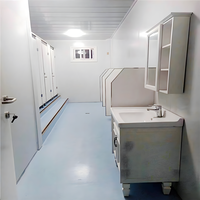 Vente en gros Conteneur temporaire à montage rapide préfabriqué personnalisé avec facile à déplacer Toilette publique pour pièce unique
