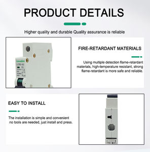 Yüksek kaliteli C tipi 6-63A Amp işletilen devre tek kutuplu alçak gerilim 6KA koruma Mcb minyatür devre kesici - Product Image 5