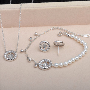 อุปกรณ์ทำแหวนไข่มุกเงินแท้ S925 สไตล์ไดนามิก แหวนเจ้าหญิง 5-8 มม. วงแหวนเปล่า กึ่งสำเร็จรูป 2730 วงแหวนสำหรับทำเครื่องประดับ - Product Image 2