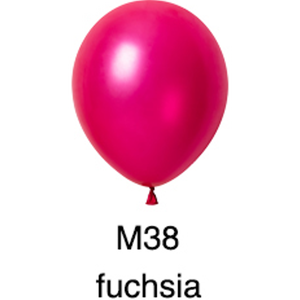 Ensemble de ballons en latex fuchsia métallisé pour décorations de fête d'anniversaire adultes M38 - Product Image 1
