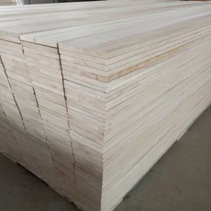 High density 3 to 35mm furniture solid edge glued jointed paulownia board