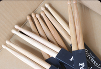 Baguettes de batterie en hickory de qualité 5A, accessoires pour la pratique de la batterie