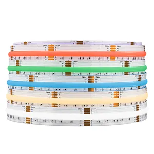 Nieuw Product Fcob Rgbcct 6 Pin 12Mm Dc 24V 960 Leds Ra90 Dimbare Flexibele Rgb Rgbw Cob Led Strip Licht