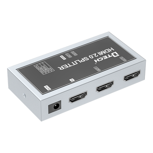 DTECH HD 4k 3840*2160p @ 60hz 2,0 Hdmi Splitter 1 en 2 de 4k apoyo HDR DEID marcación y Cascada HDMI2.0 divisor 1X2 - Product Image 1
