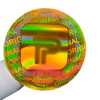 Etiqueta Holográfica Anti-falsificación con Forma Personalizada, Etiqueta Holográfica Láser 3D con Código QR