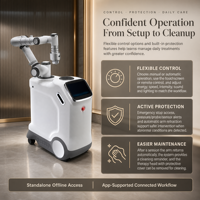 Robot de massage intelligent à tête unique ZCH, bras robotique multi-axes avec modes manuel et automatique pour centre de bien-être et spa commercial
