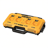 Chargeur de batterie DeWalt 4 emplacements, charge rapide pour outils électriques