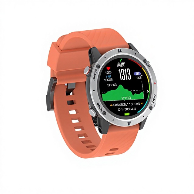 Beidou GPS Mountaineering Camping Sports Watch Noctilucent Display Altitude Barometer Compass Fashionable Design for Running