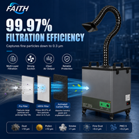 Extracteur de fumée Faith, équipement de nettoyage d'air pour soudure, élimination des odeurs et de la fumée, petit instrument de bureau, purificateur de fumée