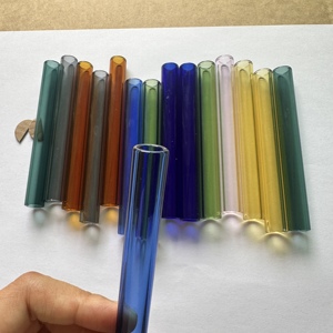 Vente en gros de tubes en verre colorés et transparents de 15 cm/30 cm/50 cm, <span class=keywords><strong>diamètre</strong></span> 12 mm, tubes en verre très demandés - Product Image 1