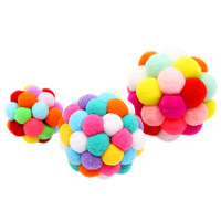 Balle en peluche douce et réaliste pour chat, jouet interactif pour chat, à mâcher, naturelle, mignonne