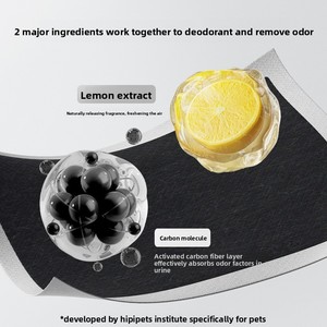 Almohadillas Absorbentes de Orina para Mascotas con Carbono Molecular y Limón Desodorante, <span class=keywords><strong>Pañales</strong></span> Desechables para Perros y <span class=keywords><strong>Gatos</strong></span> - Product Image 3