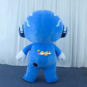Costume de mascotte gonflable bleu <span class=keywords><strong>robot</strong></span> mignon de Guangzhou Enjoyment CE à vendre - Product Image 3