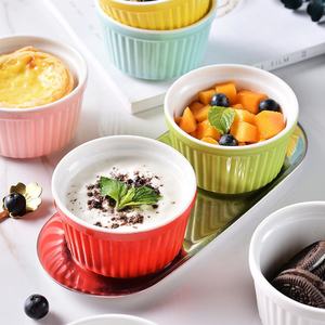 Groothandel <span class=keywords><strong>3</strong></span> Inch En <span class=keywords><strong>3</strong></span>.5 Inch Schattige Keramische Mini-Kommen Ovenbestendige Dessertkommen Voor Thuis En Restaurant In Verschillende Kleuren - Product Image 2
