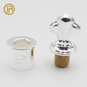 Tapa de Botella de Vino y Whisky de Lujo OEM/ODM en <span class=keywords><strong>Oro</strong></span>, Plata y Zamak con Bomba Antiderrames Personalizable, Capacidad de <span class=keywords><strong>750</strong></span> ml para Envasado de Vino - Product Image 5