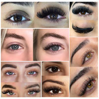 Extensions de cils en cachemire sans cruauté animale, volume, noir mat, velours, individuelles, 6-25mm, vente en gros